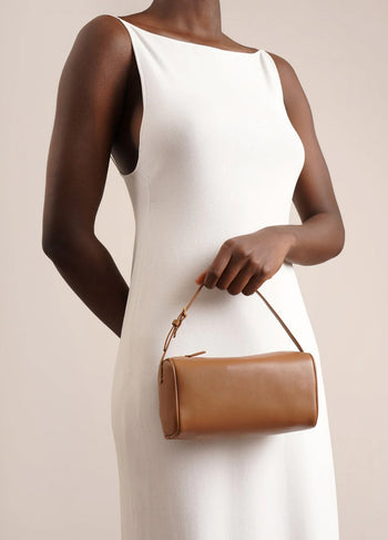 The Row 90's Bag in Leather Brown