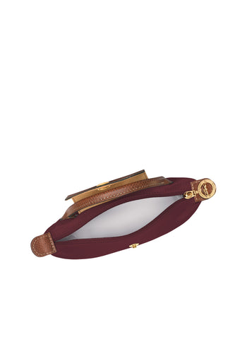 Longchamp Le Pliage Original Pouch With Handle Burgundy