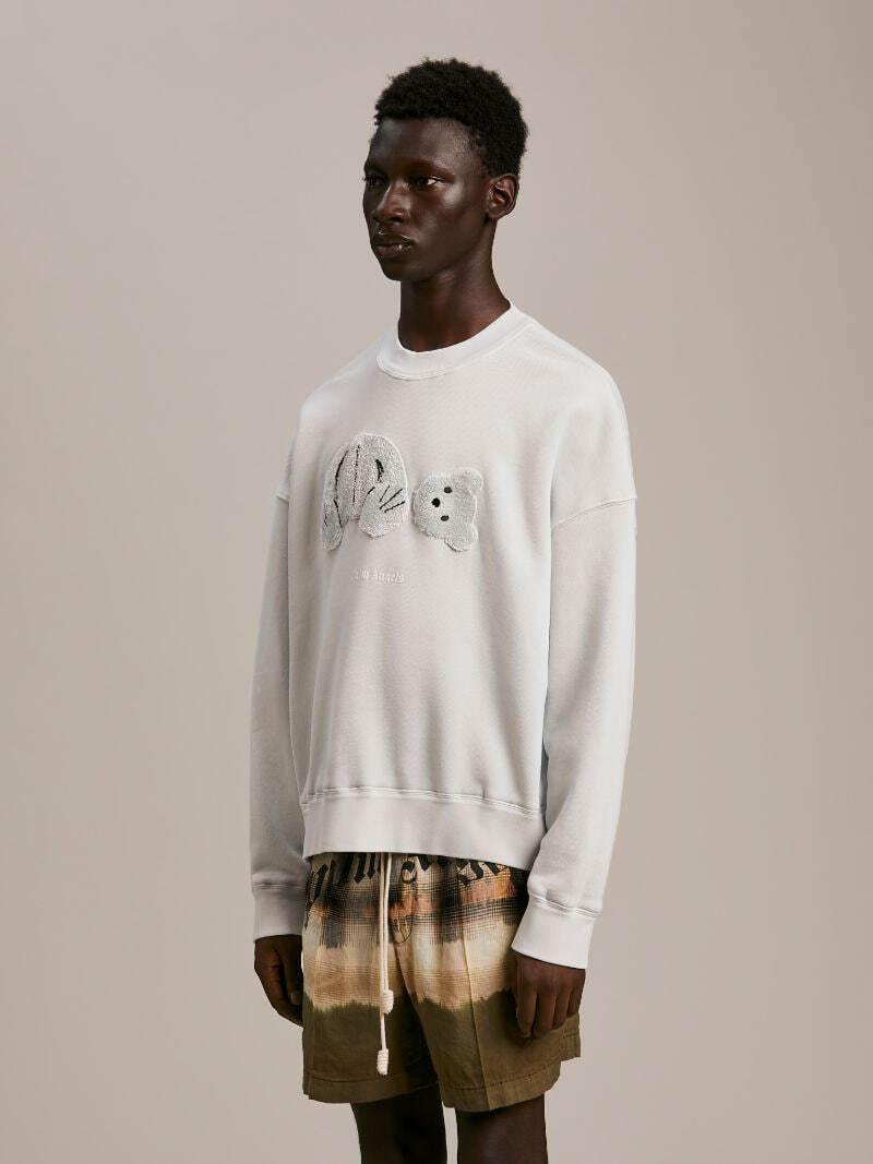 Palm Angels Ice Bear Sweatshirt White