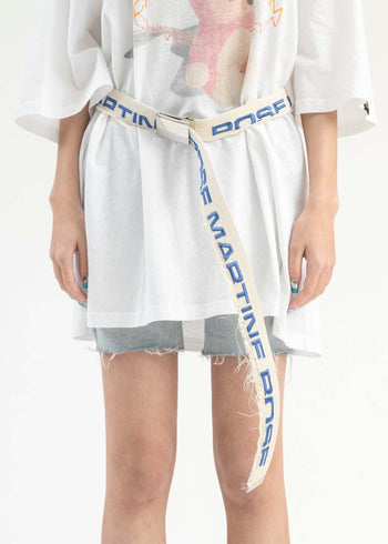Martine Rose Canvas Belt Cream