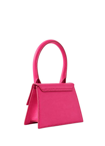Jacquemus Le Chiquito Medium leather bag Neon Pink