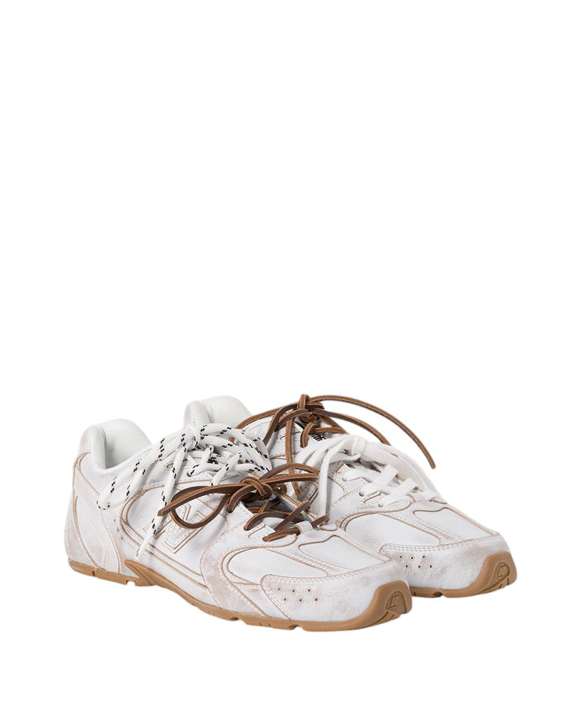 New Balance X Miu Miu 530 SL Leather Sneakers White