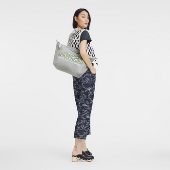 Longchamp Le Pliage University Collection L Tote Bag Grey
