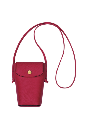 Longchamp Epure Phone Case With Leather Lace Magenta