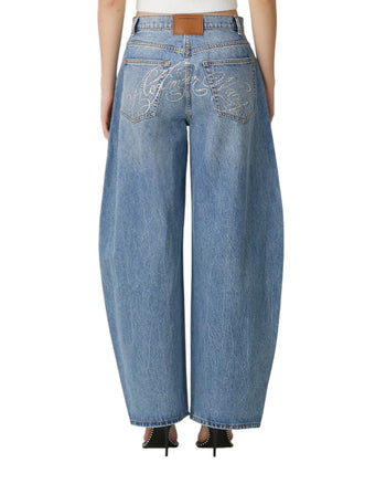Alexander Wang Rhinestone Embellishment Jeans Blue