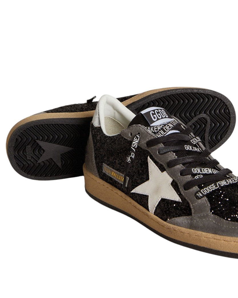 Кеди Golden Goose Ball Star in Glitter with Leather Star | SSTORIES
