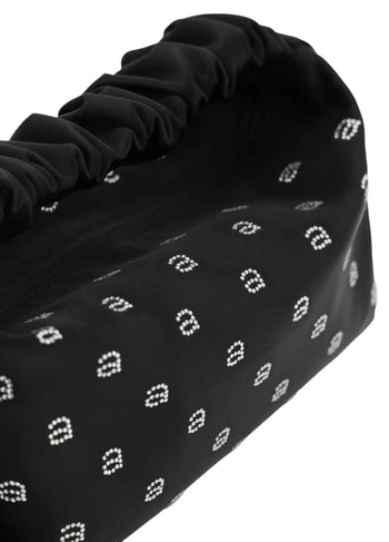 Alexander Wang Scrunchie Crystal Mini Bag Black