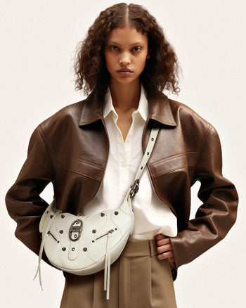 JW PEI Tessa Crushed Shoulder Bag White