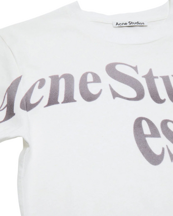 Acne Studios Fitted Graphic T-Shirt Off White