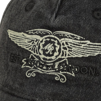 Martine Rose Cut Peak Cap Black