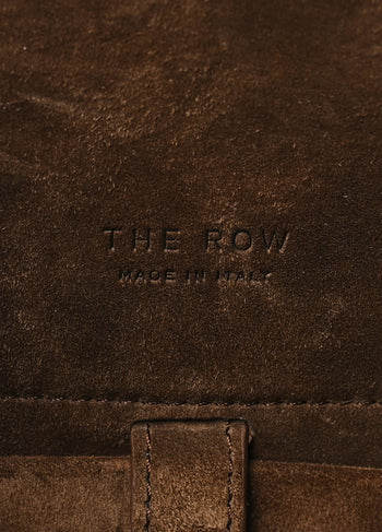The Row Soft Margaux 10 Bag in Suede Mocha