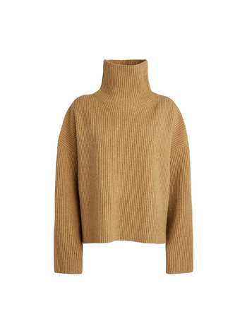 Toteme Wool-blend Rib Knit Camel