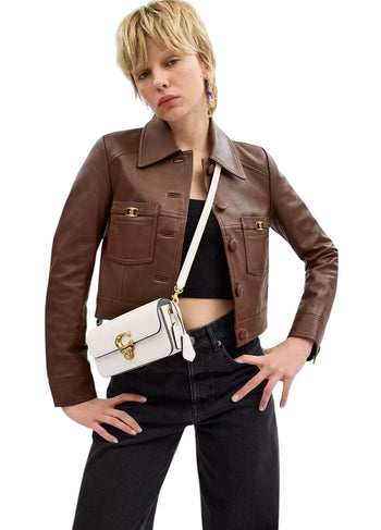 Coach Studio Baguette Bag 20 Chalk