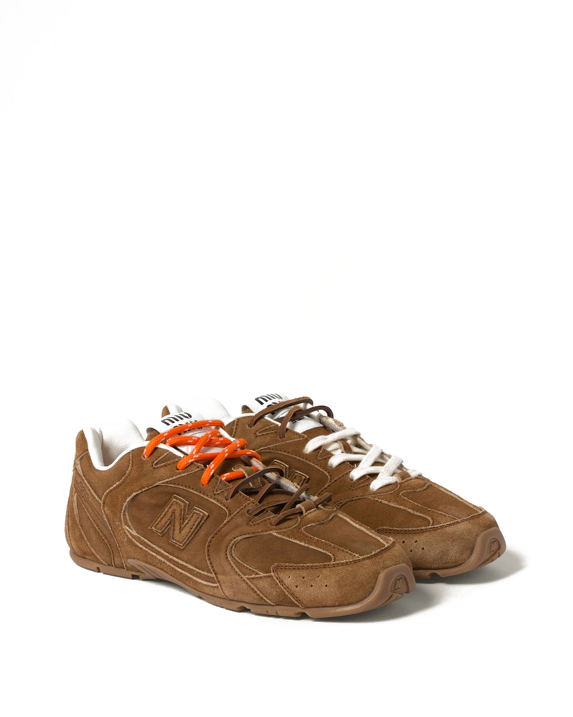 New Balance x Miu Miu 530 SL Suede Sneakers Cinnamon