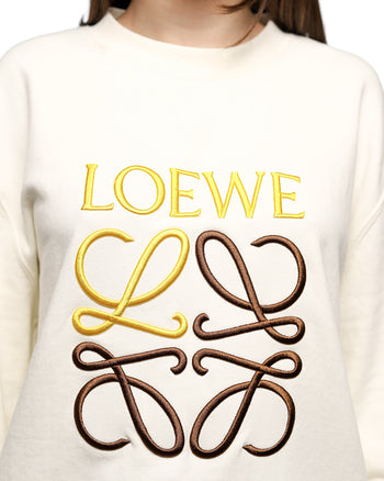 Loewe Anagram Sweatshirt Ecru