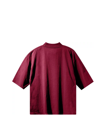 Yeezy Gap Engineered by Balenciaga Logo 3/4 Sleeve Tee Red