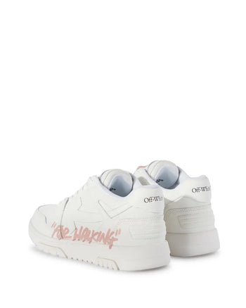 Off White Out Of Office 'For Walking' Sneakers White-Pink