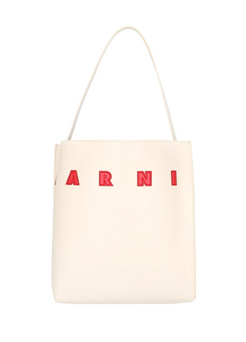 Marni Museo Small Hobo Bag White