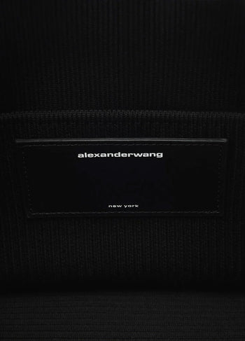 Alexander Wang Small Ryan Ribbed-Knit Tote Bag Black