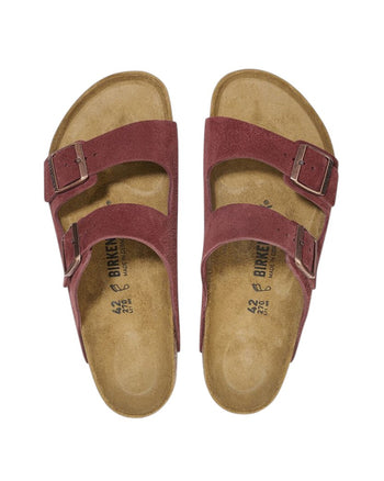 Birkenstock Arizona Suede Leather Burgundy