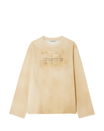 Acne Studios Printed Long Sleeve Sand Beige