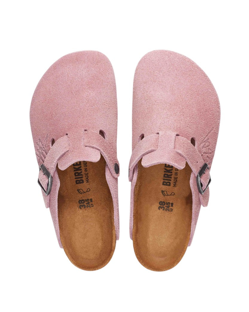 Сланці Birkenstock x Stussy Boston Suede Dusty Pink | SSTORIES