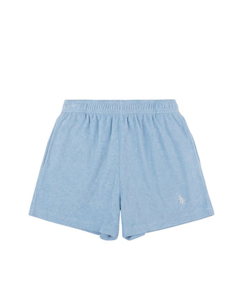 Sporty & Rich SRC Terry Short Sky Blue/White