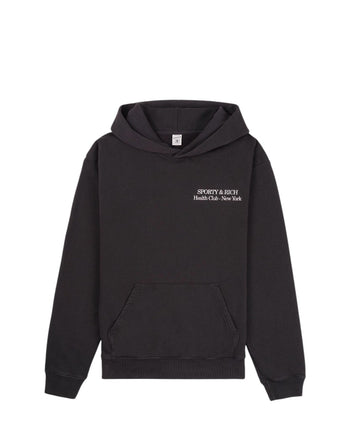 Sporty & Rich New Drink More Water Hoodie Black