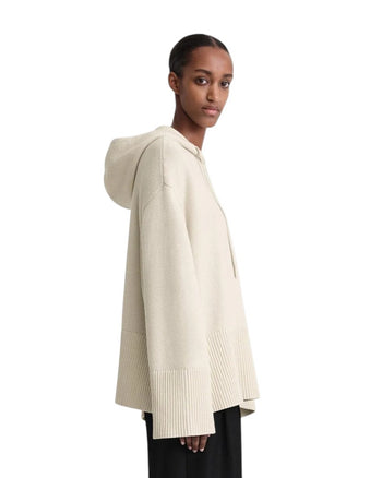 Toteme Signature Hooded Knit Light Sand