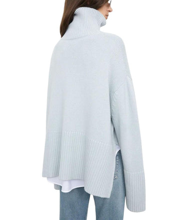 Toteme Heavy Cashmere Turtleneck Banker Blue