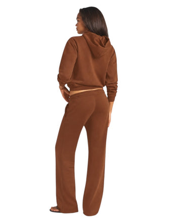 Skims French Terry Zip Up Hoodie Cocoa