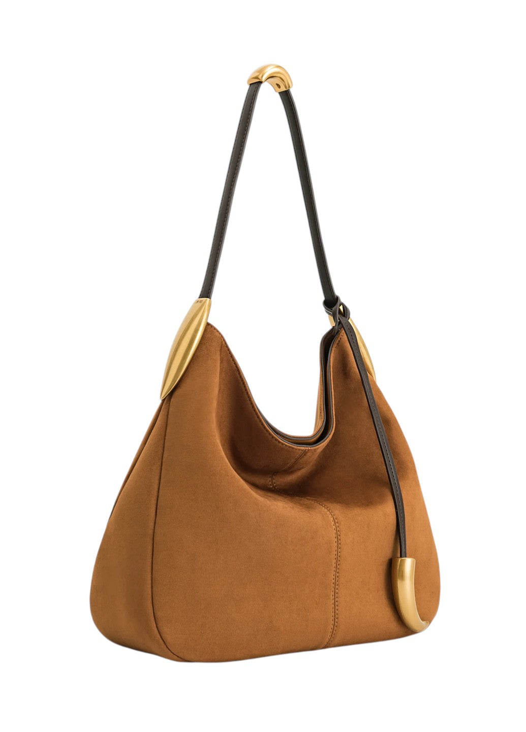 JW PEI Nina Metal Charm Hobo Bag Brown