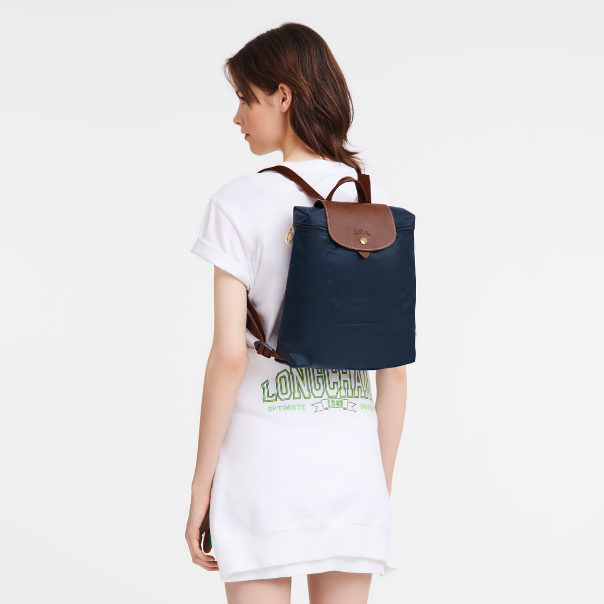 Longchamp Le Pliage Original M Backpack Navy