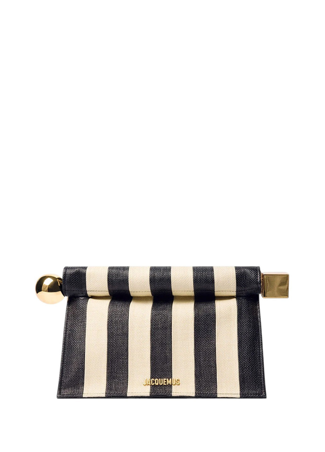 Jacquemus The Rond Carre Clutch Natural/Black