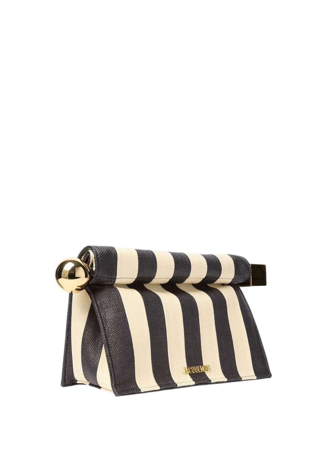 Jacquemus The Rond Carre Clutch Natural/Black