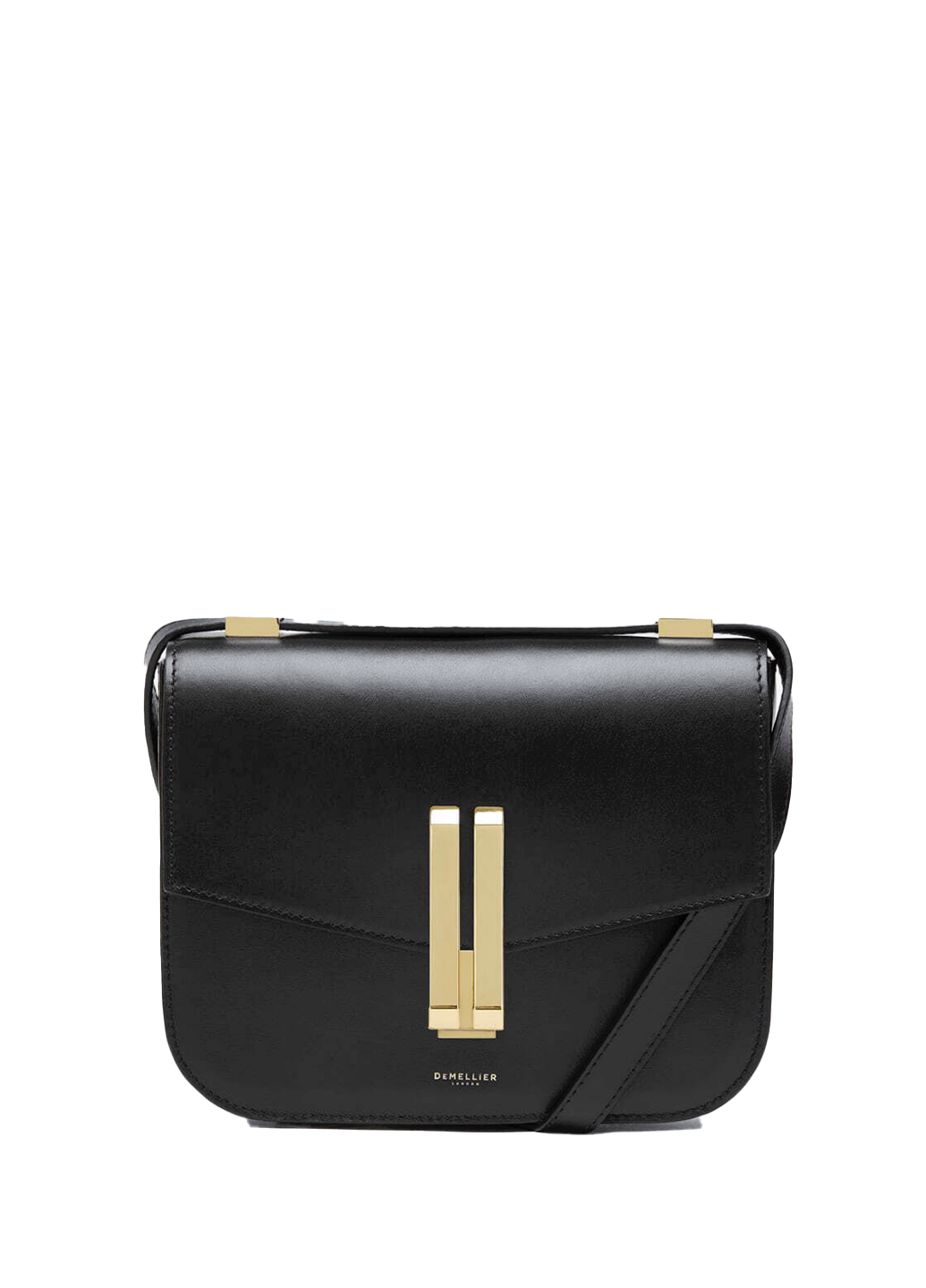 DeMellier Vancouver Leather Shoulder Bag Black