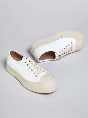 Marni Leather Pablo Lace-Up Sneaker White