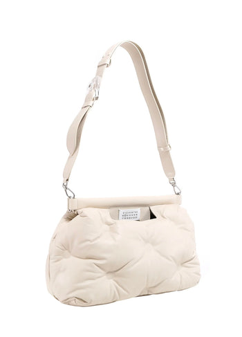 Maison Margiela Glam Slam Medium leather shoulder bag White