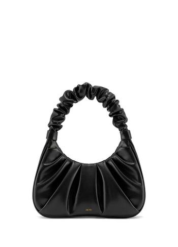 JW PEI Gabbi Ruched Hobo Handbag Black