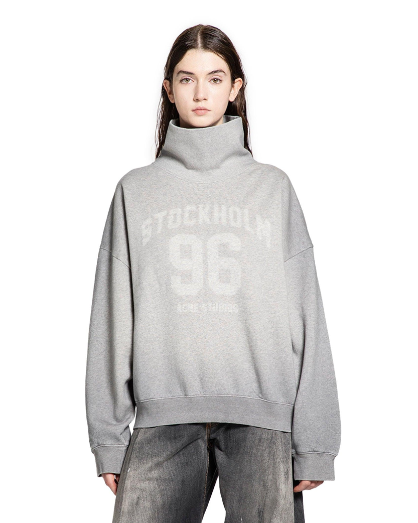 Acne Studios Oversized Turtleneck Sweatshirt Grey