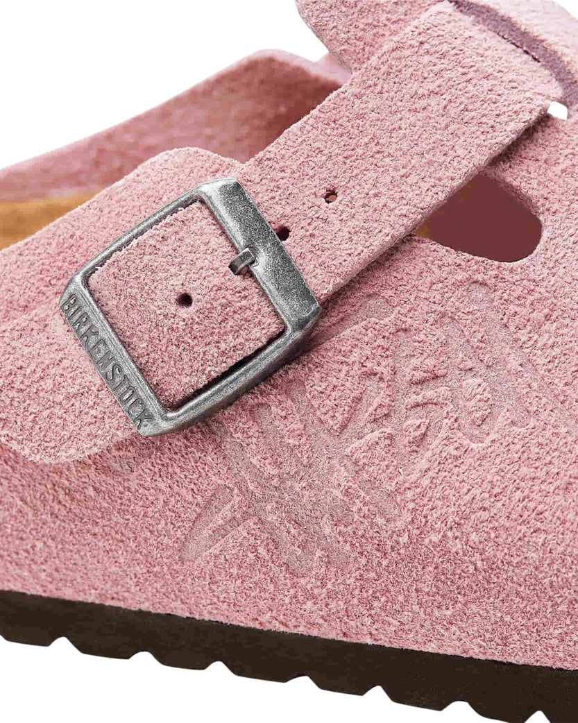 Сланці Birkenstock x Stussy Boston Suede Dusty Pink | SSTORIES
