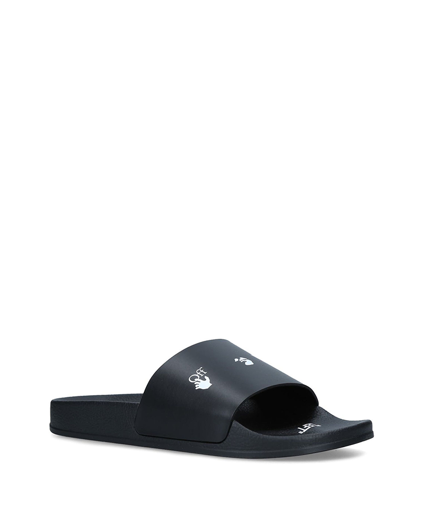 Off-White Logo Sliders Black