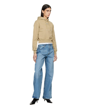 Jacquemus The Gros Grain Hoodie Beige