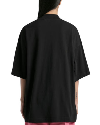 Palm Angels Los Angeles Rhinestone Logo T-Shirt Black