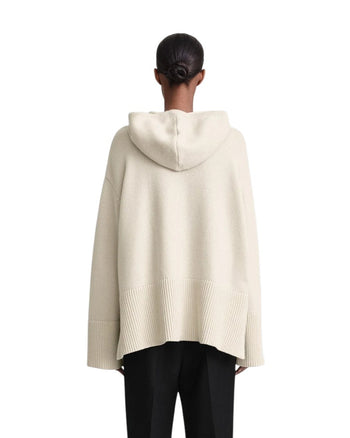 Toteme Signature Hooded Knit Light Sand