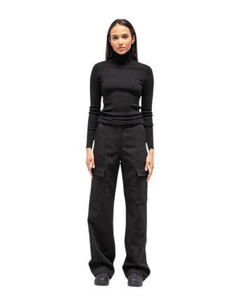 Toteme Knit Long Sleeve Turtleneck Black