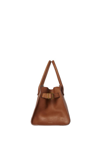 The Row Soft Margaux 10 Bag in Leather Brown