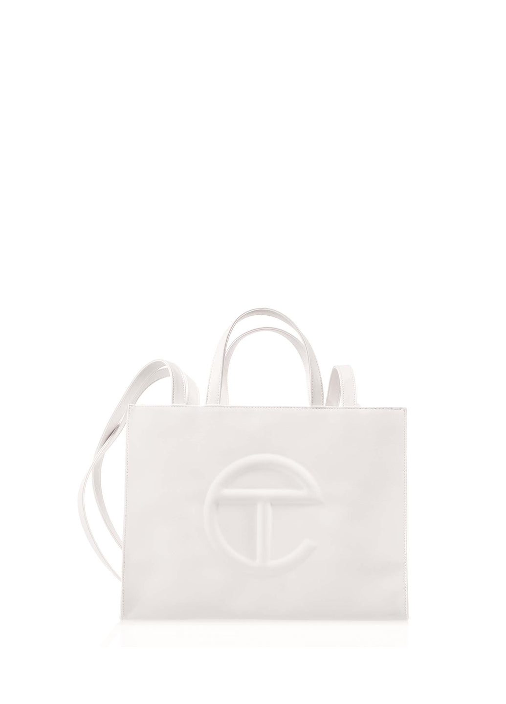 Telfar Medium Shopping Bag White