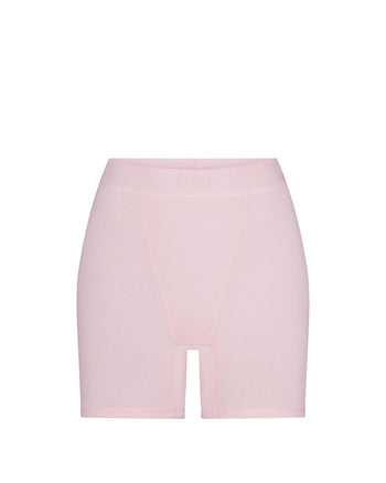 Skims Cotton Rib Boxer Cherry Blossom