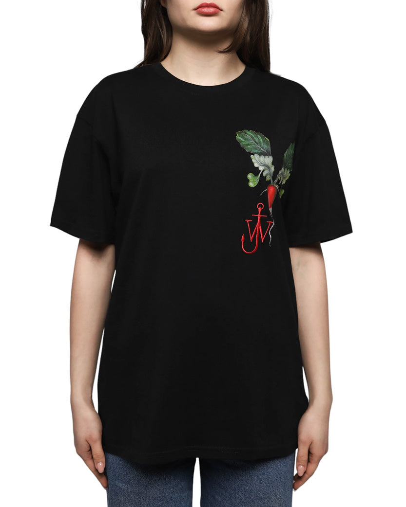 J.W. Anderson Printed Veggie Logo T-Shirt Black